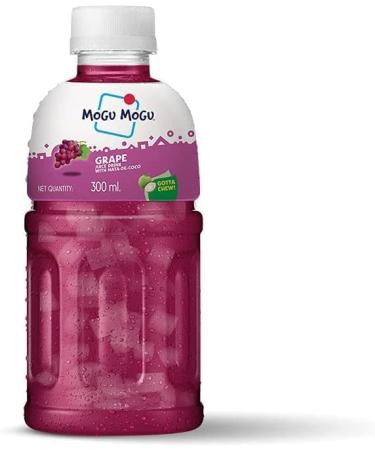 Mogu Mogu Grape Juice with 25% NATA De Coco Energy Booster Drink (Pack Of 24) Full Of Fruit Fibres Delicious And Nutritious Drink Tasty And Twisty Treat Gift Hamper Sold By Kidzbuzz - Buy Online on GoSupps.com