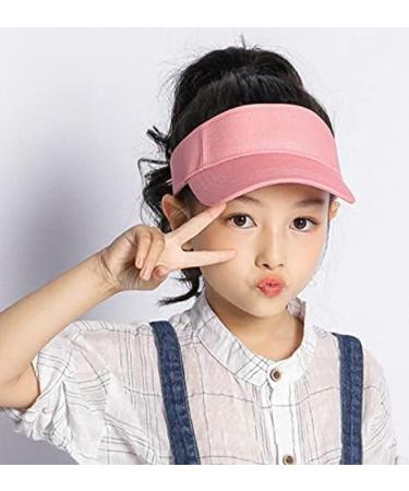 Kids Adjustable Sun Visor Cap - UV Protection Athletic Hat for 5-12 Years Old - Pink - Buy Online on GoSupps.com