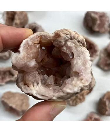 Crystal Natural Crystal Argentine Crystal Geode Cut Crystal Cluster Stone Reiki Specimen Quartz Home Decor Suitable for Home Office Decoration Crystal Cluster (Size : 2pcs) - Buy Online on GoSupps.com
