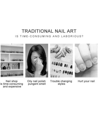 Semi Cured Gel Nail Strips - 20 Tips 3D Gel Stickers for Nails - Nail Polish Wraps for Long Lasting Color - Semicured Nails Gel Strips - Buy Online on GoSupps.com