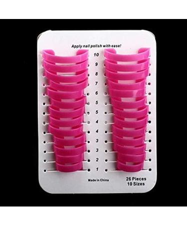 26 Piece Nail Polish Glue Model Leakproof Manicure Protection Tool + 1 PC Sticker Nail Stickers Letters Small J (Pink One Size) pink one size - Buy Online on GoSupps.com