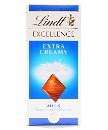 Lindt Lindt Excellence Chocolate Bars (Extra Creamy Milk 100g) - Pack of 3