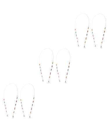 Minkissy 6 Stk Mask Anti-drop chain glasses chain glass holder cutting mat ear protection tape Extension of the face cover mask cable vocabulary cards necklace child elastic rope acrylic