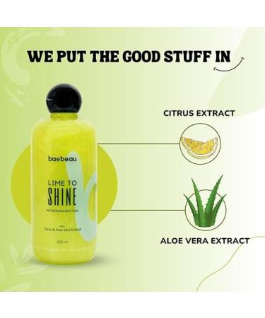 Buy Lime to Shine Refreshing Body Wash & Shower Gel - Nourishing Citrus & Aloe Vera for Men & Women - 300ml | International Shipping - Buy Online on GoSupps.com