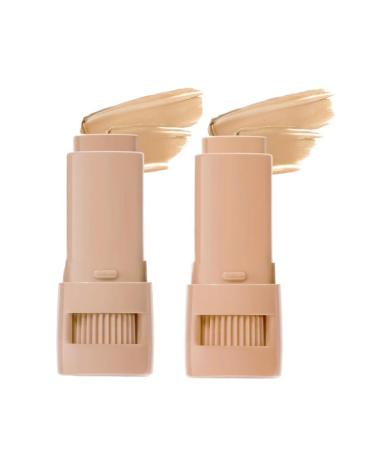 Concealer Stick 2 Pack Concealer Conceal And Contour Face Makeup For All Skin Types Longwear Cream Concealer Stick Highlights Moisturizes Natural Full Coverage (0304)