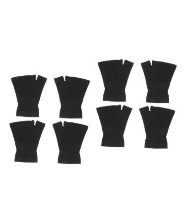 Mobestech 4 Pairs Gloves Splint Night Sleeve Tennis Compression Wraps Warm Mittens Protector Hand with Thumb Rest Bracket Sports
