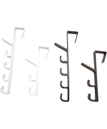 Zerodeko 3pcs 5 Door Hanging Rack Hooks Towel Hook White Multifunction medium White - Buy Online on GoSupps.com