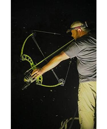 Muzzy Classic Fiberglass Bowfishing Fish Arrow with Nock and Bottle Slide  Installed GREEN Carp Point