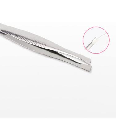 Pulabo Stainless Steel Eyebrow Tweezers & Trimmer - 2 Piece Beauty Tool Set for Perfect Eyebrows & Facial Hair Removal - Buy Online on GoSupps.com