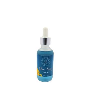 Blue Tansy Face Oil Calming & Clarifying Facial Oil Serum with Blueberry Acai Jojoba & Moringa Redness Relief Acne Support & Sensitive Skin Care 2oz
