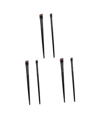 Beavorty 9 Sets Eyeliner Brush Makeup Brush Flat Eyebrow Brush Multi Function Eyebrow Brush Angled Brow Brush Multifunctional Ultra Thin Eyeliner Cosmetic Brush Toiletries Wood Eyes Newborn
