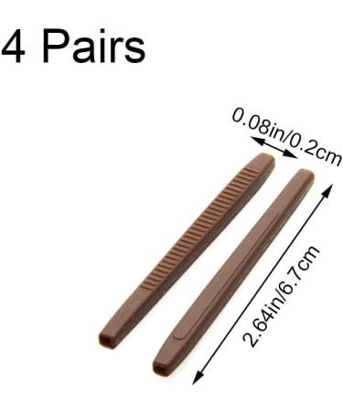 Wudaizhi Silicone Eyeglass Temple Sleeves - 4 Pairs Anti-Slip Sunglasses Accessories for Optimal Comfort - Buy Online on GoSupps.com
