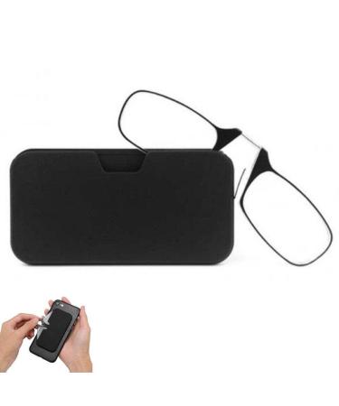 Reading Glasses Plug Nez Armless Nose Pribing Slim Flat Reading Glasses Women Men Mini Nose Glasses Mini Portable Case