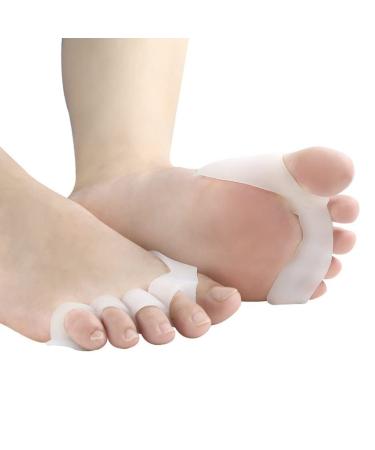 Toe spacers Toe Separator Toe Separators and Straightener Gel Bunion Stretchers Spacer Hammer Toe Corrector Protector Hallux Valgus Aid Splint for Pain Relief from Tired Achy Feet for Women and Men 2 par A