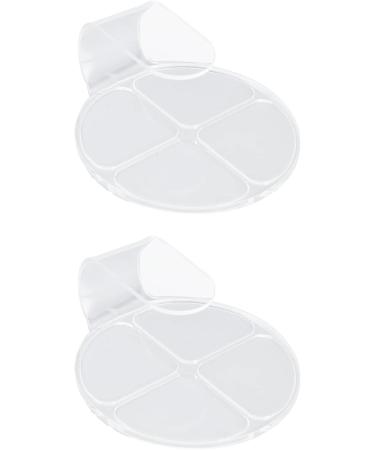 Aunmas Acrylic Cosmetic Mixing Palette - Highly Transparent Round Makeup Palette for Primer Eyeshadow Creams Powders and Nail Art - Buy Online on GoSupps.com