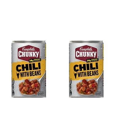 Campbell's Chunky Chili with Beans, 19 oz (Pack of 2) 1.18 Pound (Pack of 2)