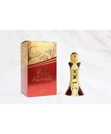 Khadlaj Azaari Concentrated Perfume Oil for Unisex 0.57 Ounce Amber Wood 0.61 Fl Oz (Pack of 1) - Buy Online on GoSupps.com
