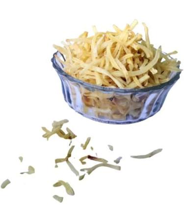 Nature's Bridge Raw Potato Sev Homemade (900 gm) / Dry Potato Fryums (Crunchy & Tasty)/ Ready to Fry Potato Finger/Aalu Ki Sev/Dry Kacchi Potato Sev/Aaloo Sev Fryums_Packing May Vary - Buy Online on GoSupps.com