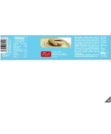 Pisti Sicilian Pistachio Cream Spread- Rich in Fibre - Ideal for Recipes - Grown in Italy - 600g - Buy Online on GoSupps.com