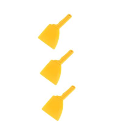 POPETPOP 3 Pcs Plastic Honey Spatula Honey Harvesting Tool Squeegee Honey Collecting Tool Beekeeping Supplies 20x10.5cm x3pcs Yellowx3pcs