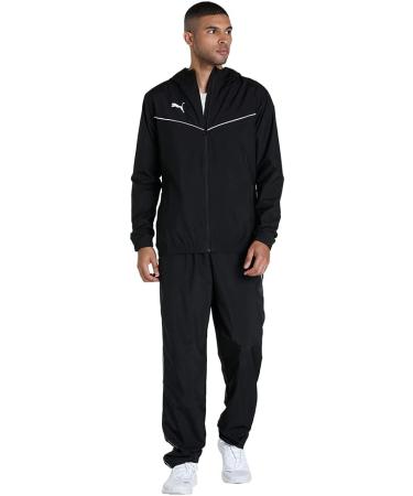 PUMA Men's Teamrise All Weather Training Jacket - Black/White | International Shipping Available - Buy Online on GoSupps.com