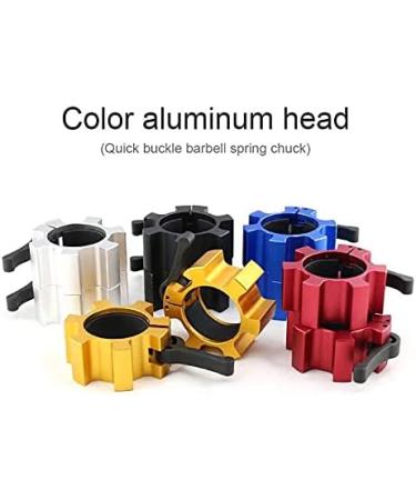 Buy Metal Olympic Barbell Collar 50mm | Aluminum Alloy Dumbbell Locking Spin Clip - Perfect for Crossfit Weightlifting & Fitness - 2 Pieces Gold - Buy Online on GoSupps.com