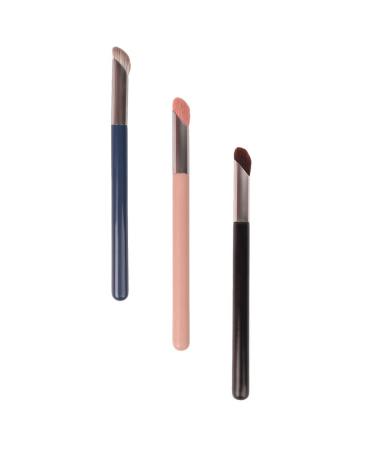 Beaupretty 3Pcs Concealer Brush Under Eye Mini Angled Flat Top Nose Brush for Concealing Blending Setting Buffing