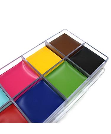 Colorful Body Oil Cosmetics for Halloween, Fancy Dress, Carnival - 12 Temporary Tattoo Paints - Buy Online on GoSupps.com