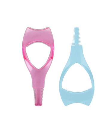 Pack of 2 Mascara Eyelid Shield 3 in 1 Mascara Shield Guard Reusable Mascara Guard for Eyelashes Mascara Shield Applicator Guard Upper and Lower Mascara Protector Tool Mascara Tool Guard