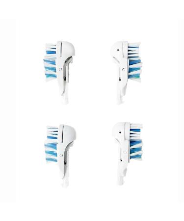 4Pcs Sensitive Replacement Toothbrush Heads  fit for Oral-B 4732 3733 4733  Crisscross Bristles and Rotating Powerhead