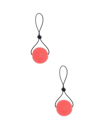Tovinanna 2st handle Ball Baoding Balls Rehabilitation Training Ball Balls with the hand together to press the gymnastics ball training device with handle handball fitness pink toy TPE wrist