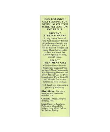 Resilient Body Stretch Mark Oil - Eucalyptus | 4 Fl Oz | Best Skin Care for Pregnancy & Weight Loss | International Shipping Available - Buy Online on GoSupps.com