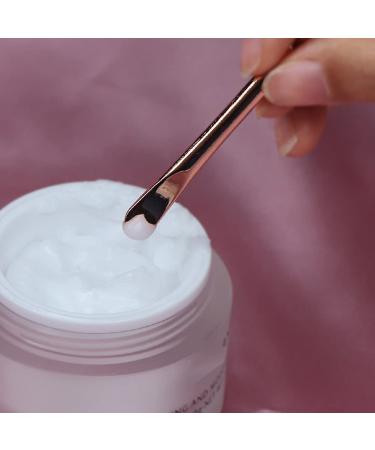 4 Pack Rose Gold Zinc Alloy Makeup Spatula & Eye Cream Spoon - Mini Beauty Scoops for Creams & Lotions | Perfect Cosmetic Skincare Tool - Buy Online on GoSupps.com