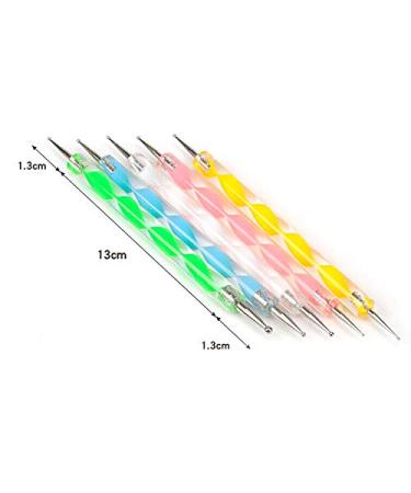 Buy Nail Art Dotting Pen Tool Set - 5 Pack for Creative Nail Designs | International Shipping Available - Buy Online on GoSupps.com