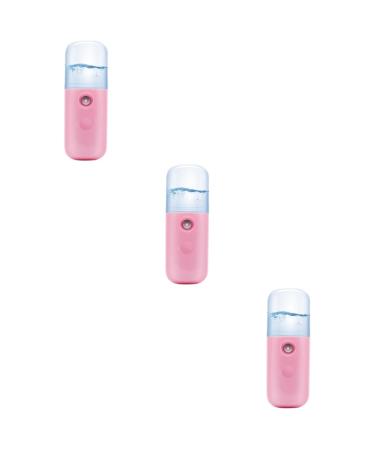 FOMIYES 3pcs Mini Humidifier Nano Mist Sprayer Hot Face Sprayer Face Steamer Hydrating Instrument Usb 4*4cmx3pcs Pinkx3pcs