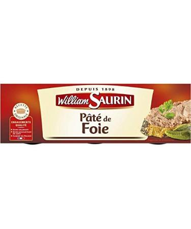 WILLIAM SAURIN - Liver Pâté Cooked in the South West 234G - Pack of 4 - free delivery