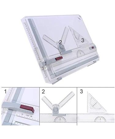 ExGizmo A3 Drawing Board with Adjustable Parallel Motion and Measuring System - Buy Online on GoSupps.com
