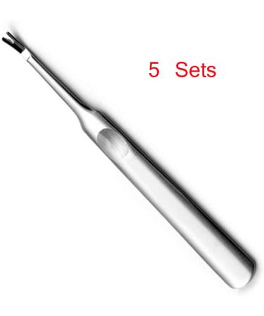 Dajidafu Nail Cuticle Pusher Art Stainless Steel Manicure Edge Remover Handle Reusable Toenail Reusable Salon Pedicure Removing - Buy Online on GoSupps.com