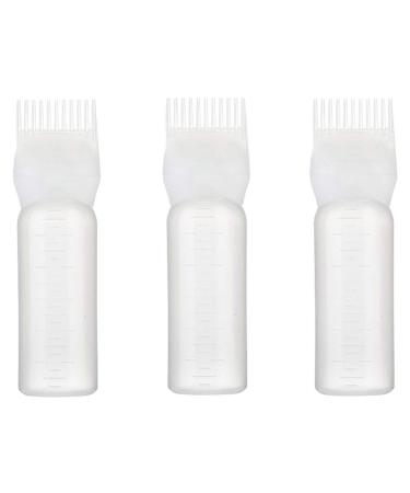 Minkissy hair coloring tools bottle brush 3 pieces root ridge applianter bottle Applicator bottle Haarb