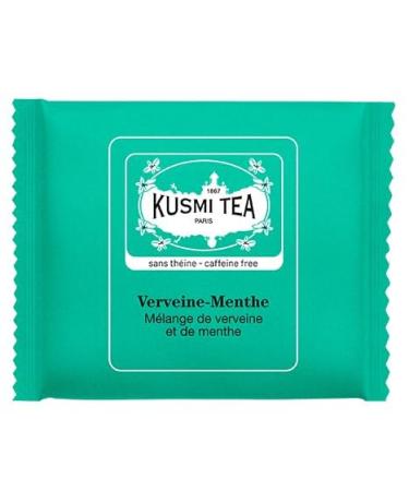 KUSMI TEA - ORGANIC VERBENA-MINT - Box of enveloped tea bags (100)