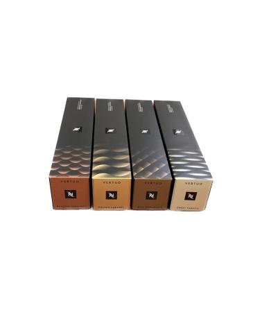Nestl Nespresso SA Nespresso Vertuo Barista Creations Golden Caramel Sweet Vanilla Rich Chocolate Roasted Hazelnut 40 capsules