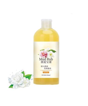Ginbi Mud Rub Rubbing Mud For Skin Ginbi Mud Scrub Rubbing Mud Gel 2023 Best Mud Rubbing Artifact 350ml Rubbing Mud Gel Deeply Exfoliating Removing Dead Skin and Dirt Body Wash (Yellow)
