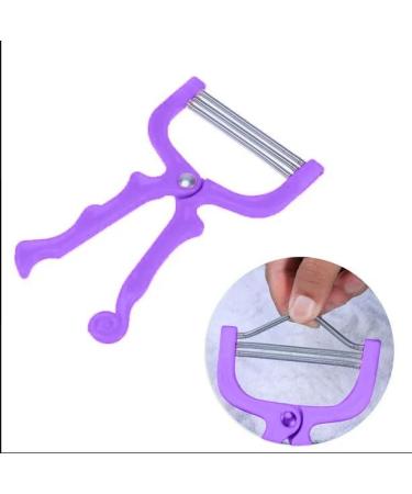 Handheld Facial Hair Epilator - Pain-Free Hair Removal for Eyebrows & Upper Lip - Salon Quality Results at Home - Purple - Buy Online on GoSupps.com