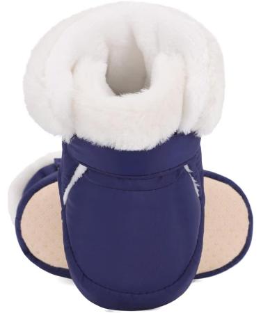 LACOFIA Baby Winter Shoes | Anti-slip Soft Sole Booties for Infant Girls Boys | 12-18 Months | Navy Blue - Buy Online on GoSupps.com