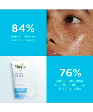 Simple Water Boost Skin Quench Gel Face Cream for Dry Skin 50 ml + Simple Water Boost Micellar 100% Soap-Free Face Cleanser Gel 150 ml & Simple Water Boost Hydrating Eye Gel 25 ml - Buy Online on GoSupps.com
