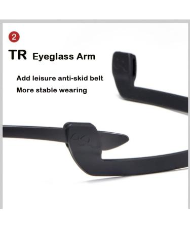 Buy GHARAZ Fashionable Sporty Reading Glasses for Men - Lightweight TR90 Presbyopia Glasses 2.0+ Black | International Shipping Available - Buy Online on GoSupps.com