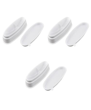 Healvian 3pi ces Coffret Professionnel De Poudres Bo te De Trempage Pour Manucure Outil De D coration Des Blanc