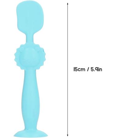 Jiawu Mini Baby Bum Brush - Soft Silicone Diaper Cream Spatula for Rash & PO-Paste - Essential Baby Supplies (Blue) - Buy Online on GoSupps.com