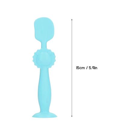 Baby Po-Cream Applicator - Silicone Diaper Cream Spatula with Suction Cup Base for Newborns (Blue) | Prevent Dirty Fingers - Buy Online on GoSupps.com