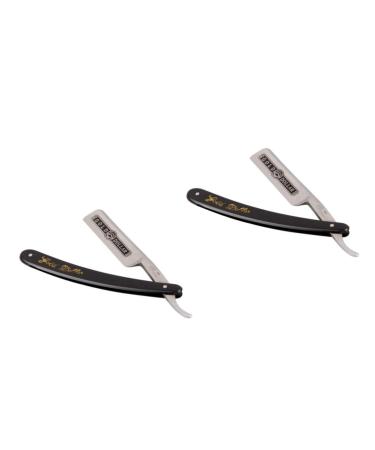 Angoily 2 pieces 66 razor made of steel clothing razor Razor For men razor for eyebrows women razor hairdressing shavers of straight razor old -fashioned scraper